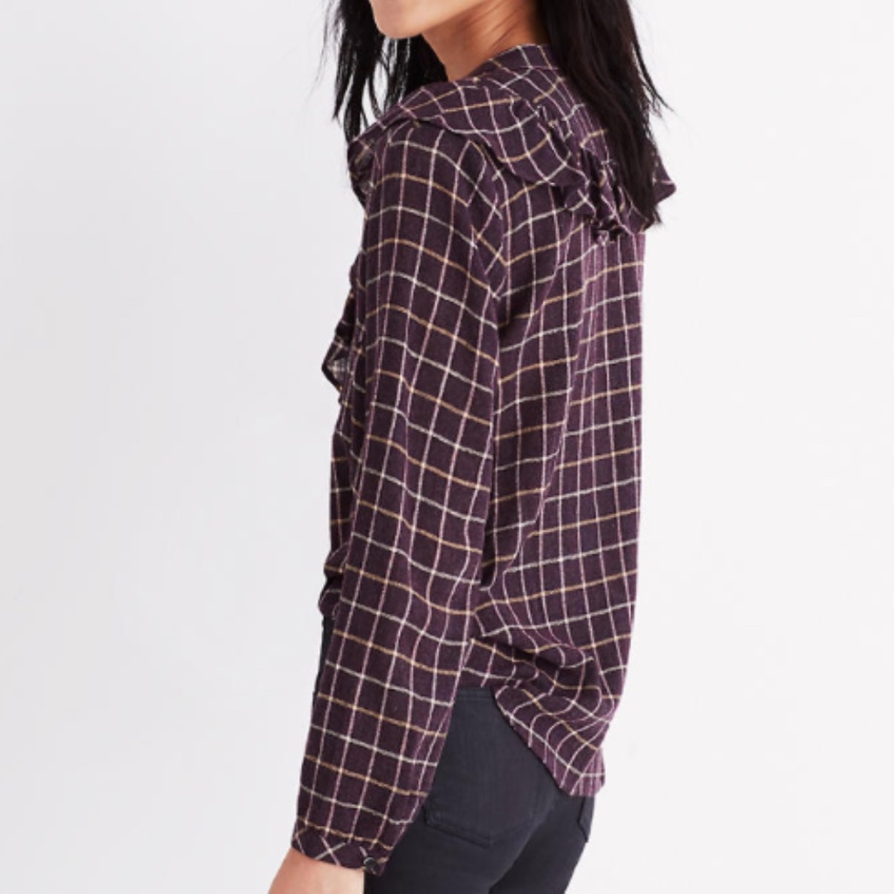 🆕 Madewell Ruffle Top - Picture 3 of 16